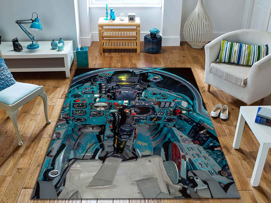 Mig-35 Cockpit Carpet: Jet Interior, Military Plane Rug - Etsy