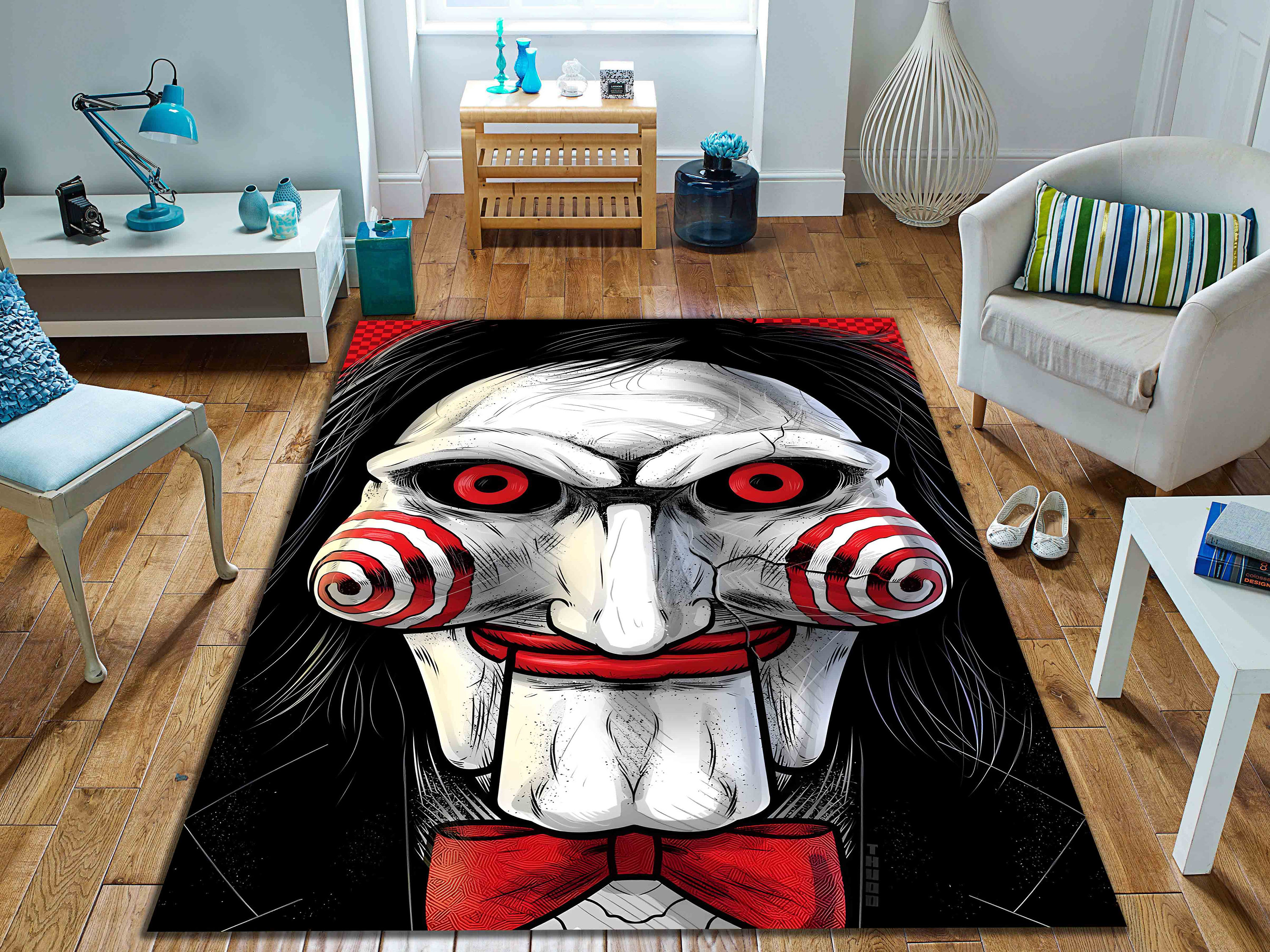 Cool Horror Movie Rugs Thickened Non-Slip Locking Edge Large Size  Customized Area Rug Home Decor Carpets, Cartoon Mats Carpet Decoration for  The