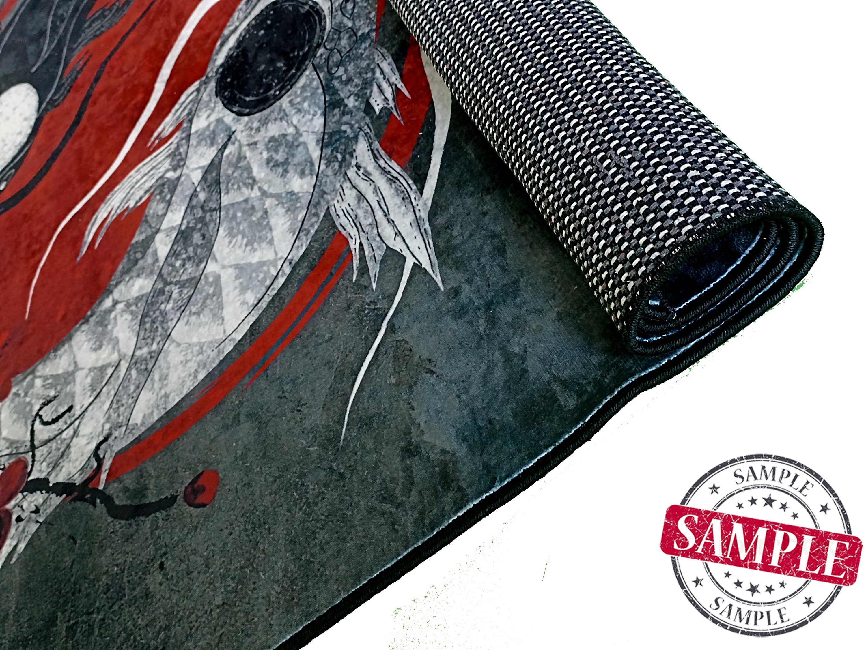 PEIHUODAN Tapis Gamer, Tapis De Sol Moderne Tech Style, Tapis Visual