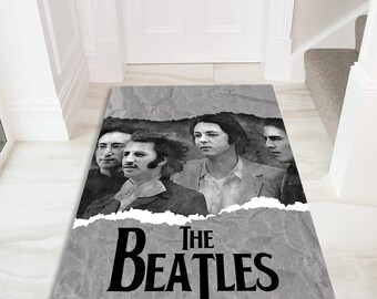 The Beatles Rug: Rock Band Art Design Floor Mat