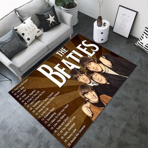 The Beatles, The Beatles Rug, Rock Band ,Music Rug, Fan Rug, Best Selling The Beatles Rug,Living Room Rug, The Beatles Art Design