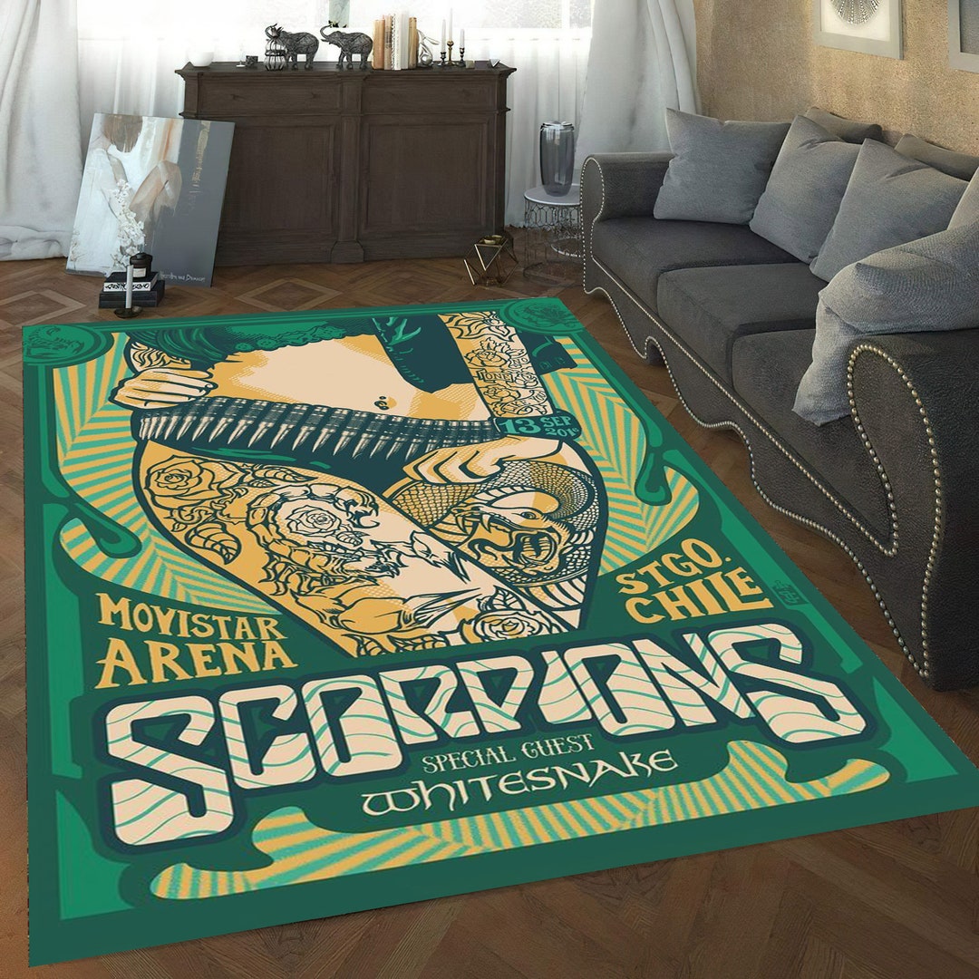 Tattooed Woman Scorpion Rug: Modern Art Floor Mat (15.7x23.6 Inch) - Etsy