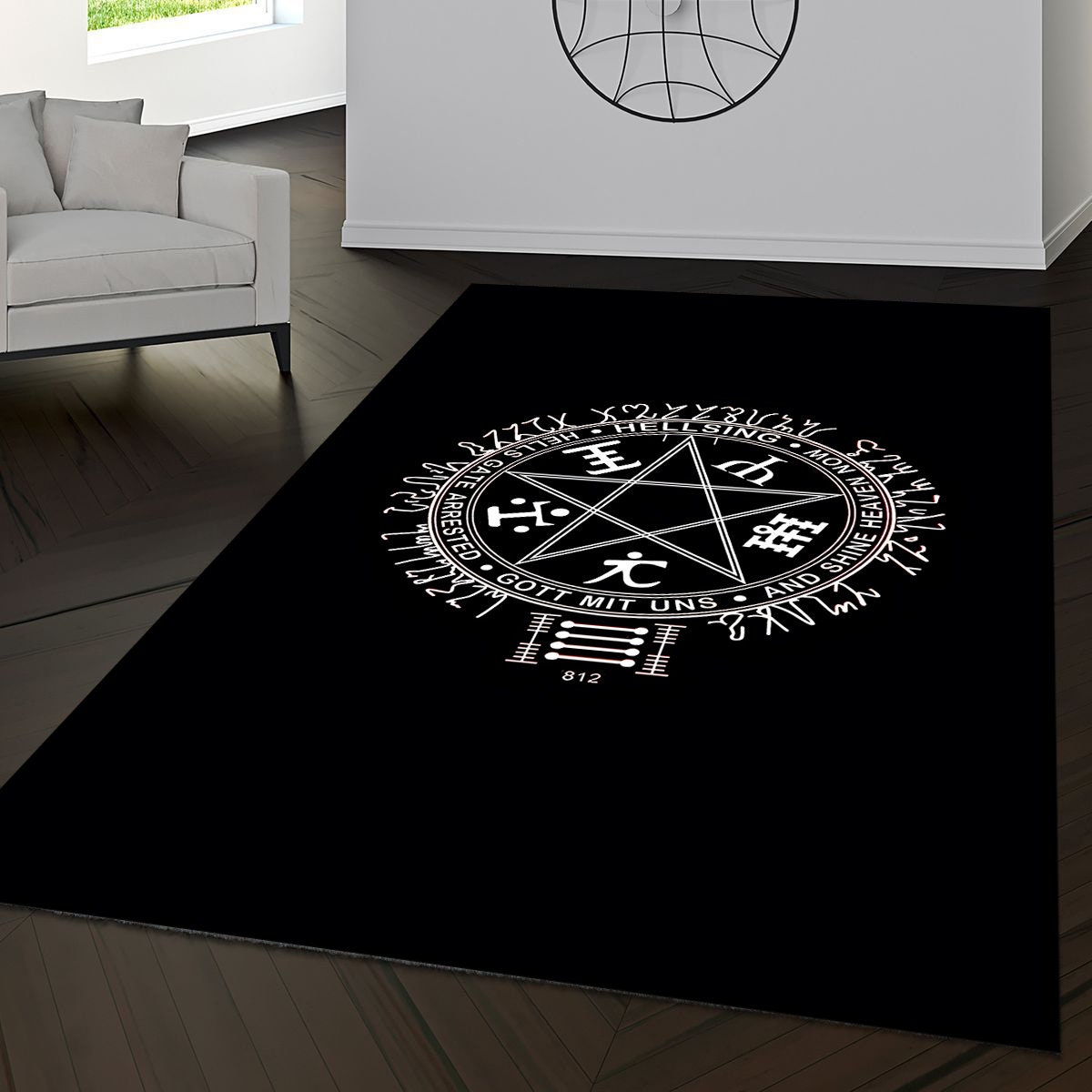 King Solomon's Seal Rug, Seal of Solomon Rug, Area Rug, Popular Rug