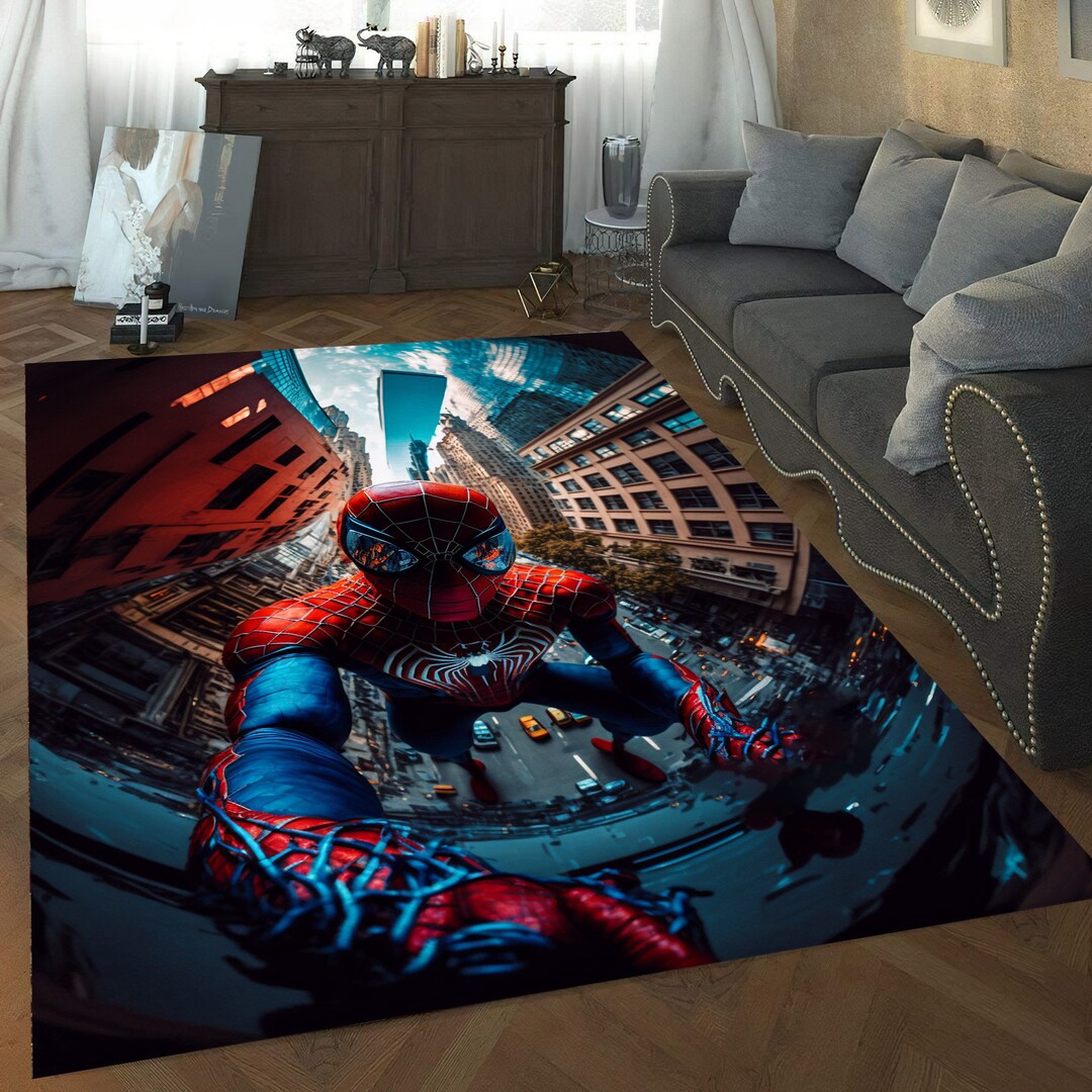 Spiderman Rug: 3D Digital Print, Non-slip Kids Room Decor (15.7 X 23.6 ...