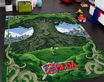 Zelda Rug: Gaming Room Decor, Legend of Zelda Art