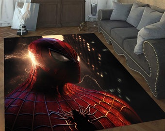 Spiderman Rug: 3D Print, Non-Slip Cotton Base