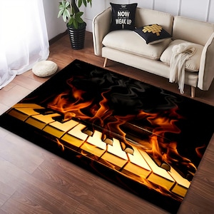 Music Rug, Music Room Rug, Music Wheel Rug, Music Written Rug, Popular Rug, Music Decors, Singer Rug, Artist Gift, Piano Rug, Popular Rug