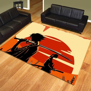 Anime Teppich, Manga-Dekor, Anime Wohndekor, Japanischer Teppich, Manga-Teppich, Anime-Dekor, Japanischer Teppich, personalisierter Teppich, benutzerdefinierte Teppich