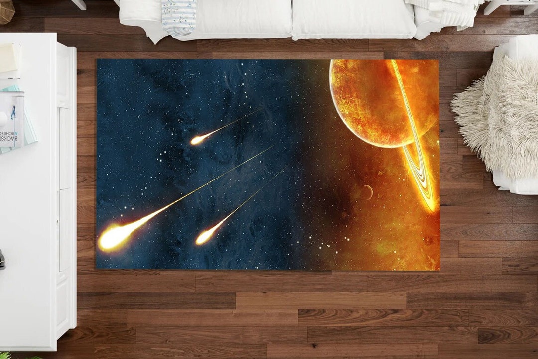 Comet Rug, Meteor Rug, Space Rug, Meteorite Rug, Popular Rug, Area Rug ...