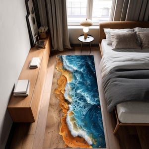 Beach Rug,Sea Runner,Clear Sea Rug,Sea Look Runner Rug,Nautical Rug,Clear Beach Rug,Ocean Rug,Summer Rug,Summer Runner Rug,Water Surface Rug