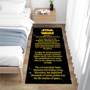 Star Wars kruipkleed, Star Wars Runner, opening Star Wars, Star Wars Episode 5-deken, vloerkleed kinderkamer, ruimtekleed, Star Wars-patroon, vloerkleed
