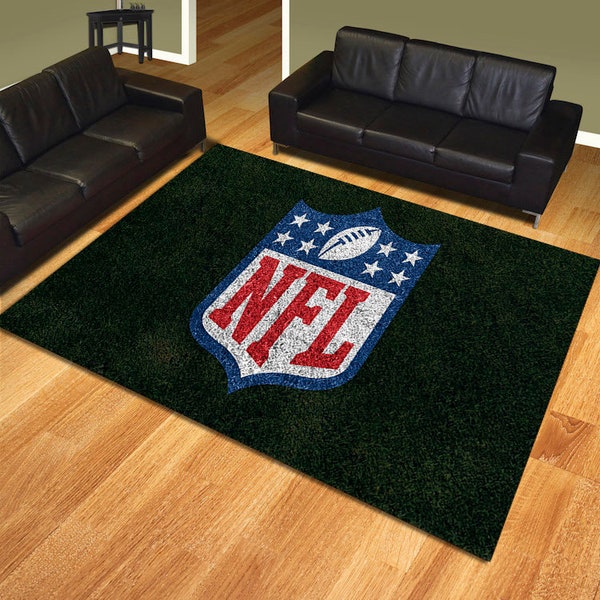 NFL Wet Grass Rug, American Football Rug, Area Rug, Gym Rug, Trendy Rug, Sport Rug, Living Room Rug, Champion Rug, NFL Rug, Motivation Rug,