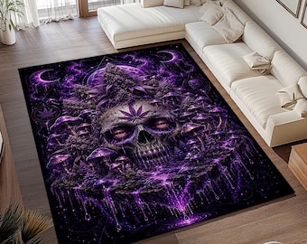 Cannabis Rug, Hip Hop Style, Modern Living Room Decor