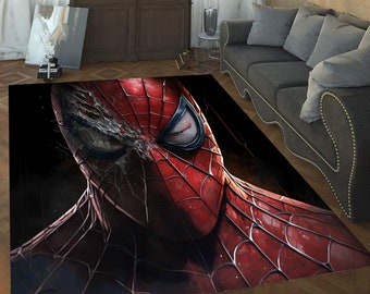 Spiderman Rug: 3D Digital Print, Non-Slip Kids Room Decor