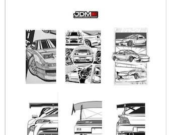 JDM Wall calendars, cars, JDM, Skyline, GTR, Toyota, supra