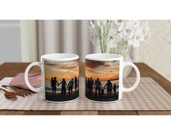 Taza blanca personalizada, Taza de café, Bebidas calientes