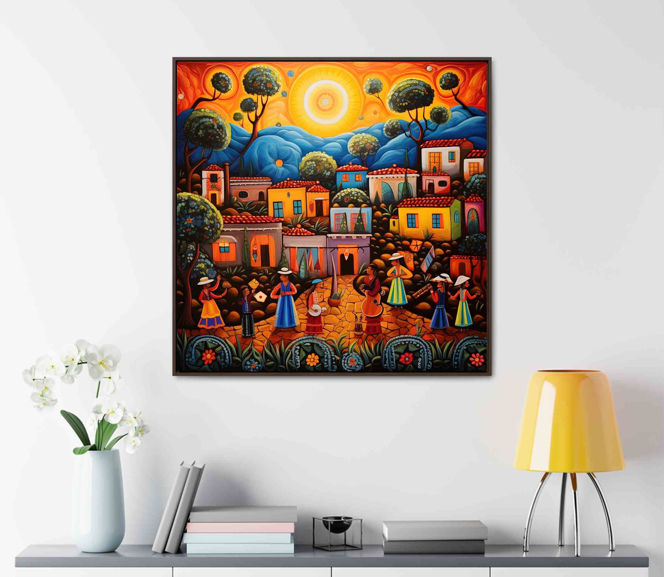 Mexico Art Print, Mexico Art, Mexico Oil Painting Art