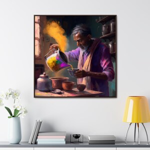 Indian Tea Shop Print, Desi Art, South Asian Decor imagen 11