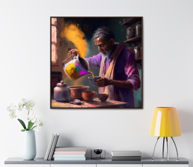 Indian Tea Shop Print, Desi Art, South Asian Decor imagen 11