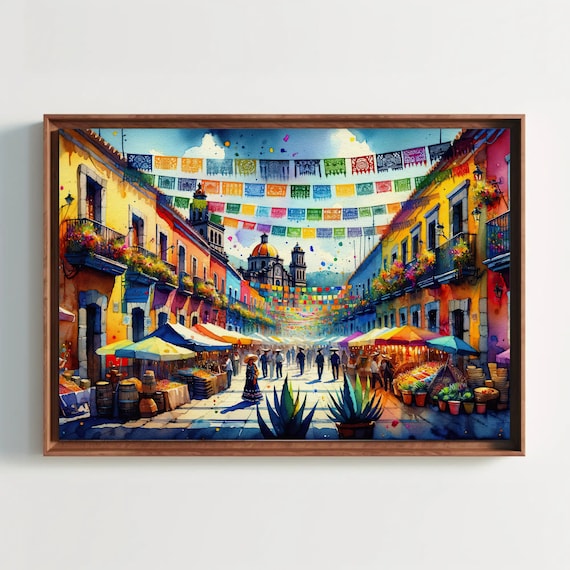 絵画 70s Mexican pair art 1970 Mexico Painting - Etsy Canada