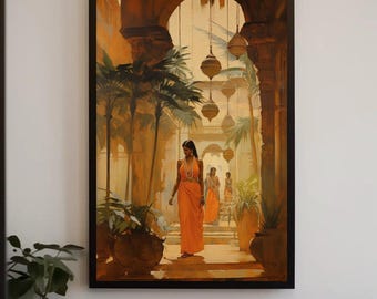 Indian Street Canvas Print | Desi Art, South Asian Decor