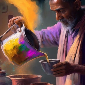 Indian Tea Shop Print, Desi Art, South Asian Decor imagen 6