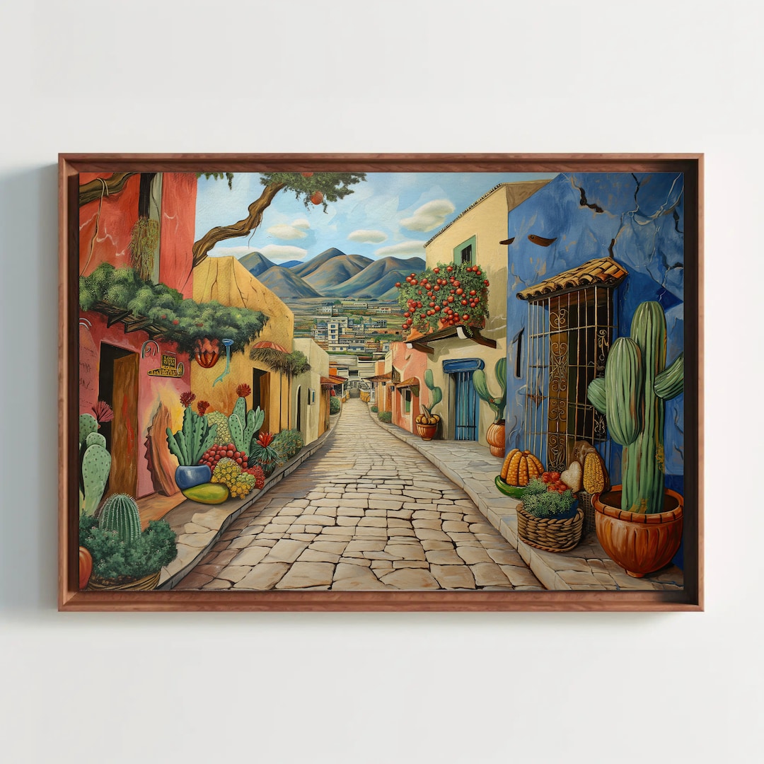 Mexico Canvas Print, Mexican Street Art, Mexican Gift, Ready to Hang ...