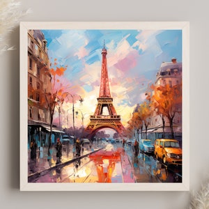 Paris Wall Art France Travel Print Paris Large Canvas Art Print Paris Painting Paris Poster Wall Art