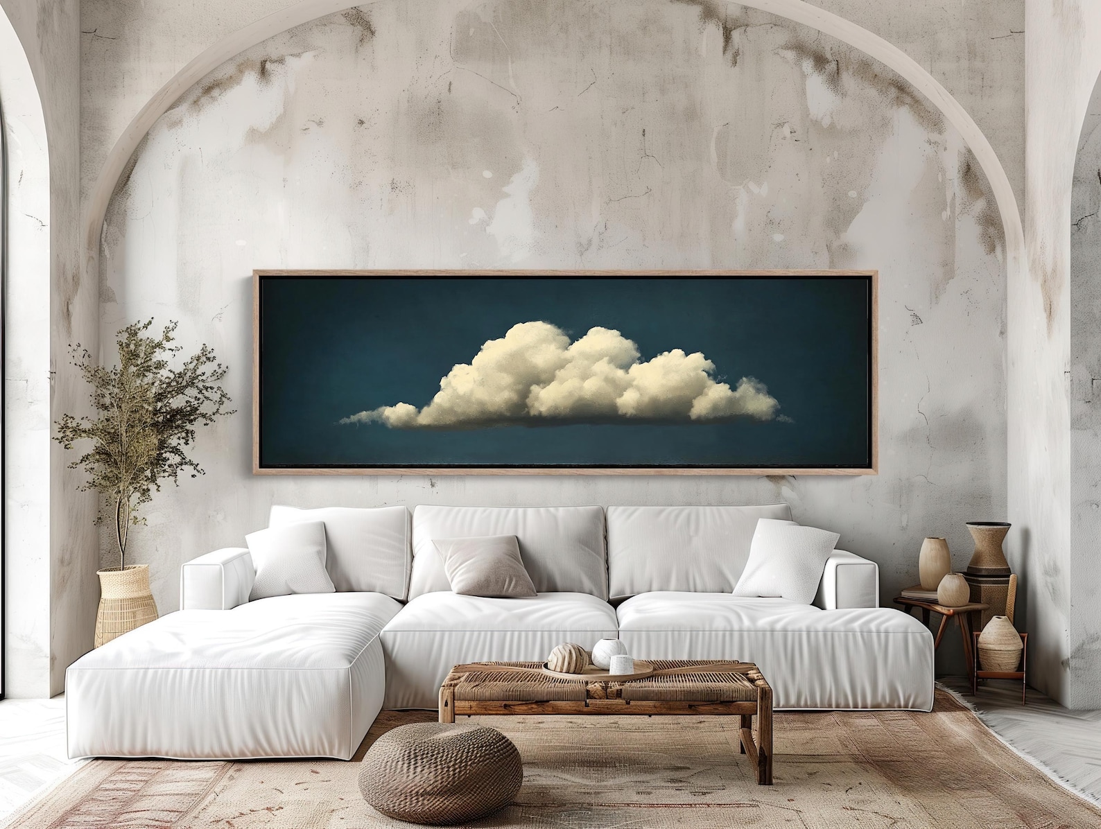 Cloud Canvas Print, Extra Large Panoramic Framed Wall Art - Etsy