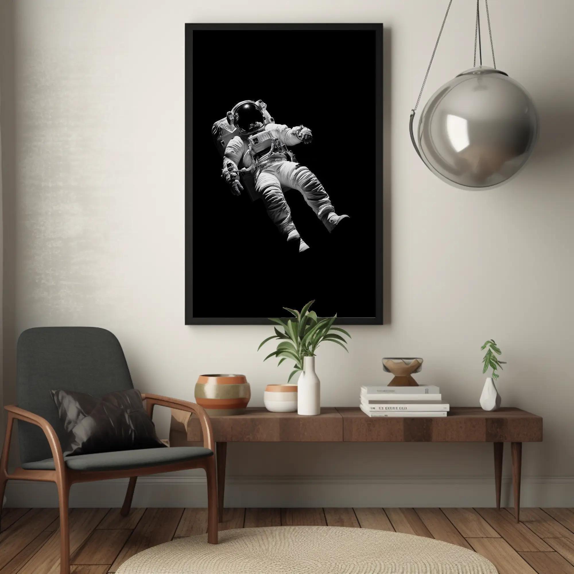 Astronaut in Space Canvas Print, Modern Framed Wall Art - Etsy Australia