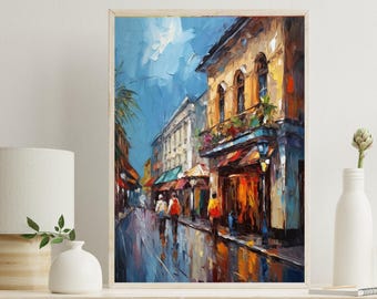 Santo Domingo Art Print | Dominican Republic Oil Painting