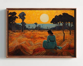 Indian Woman Canvas Print | Desi Art, South Asian Wall Decor