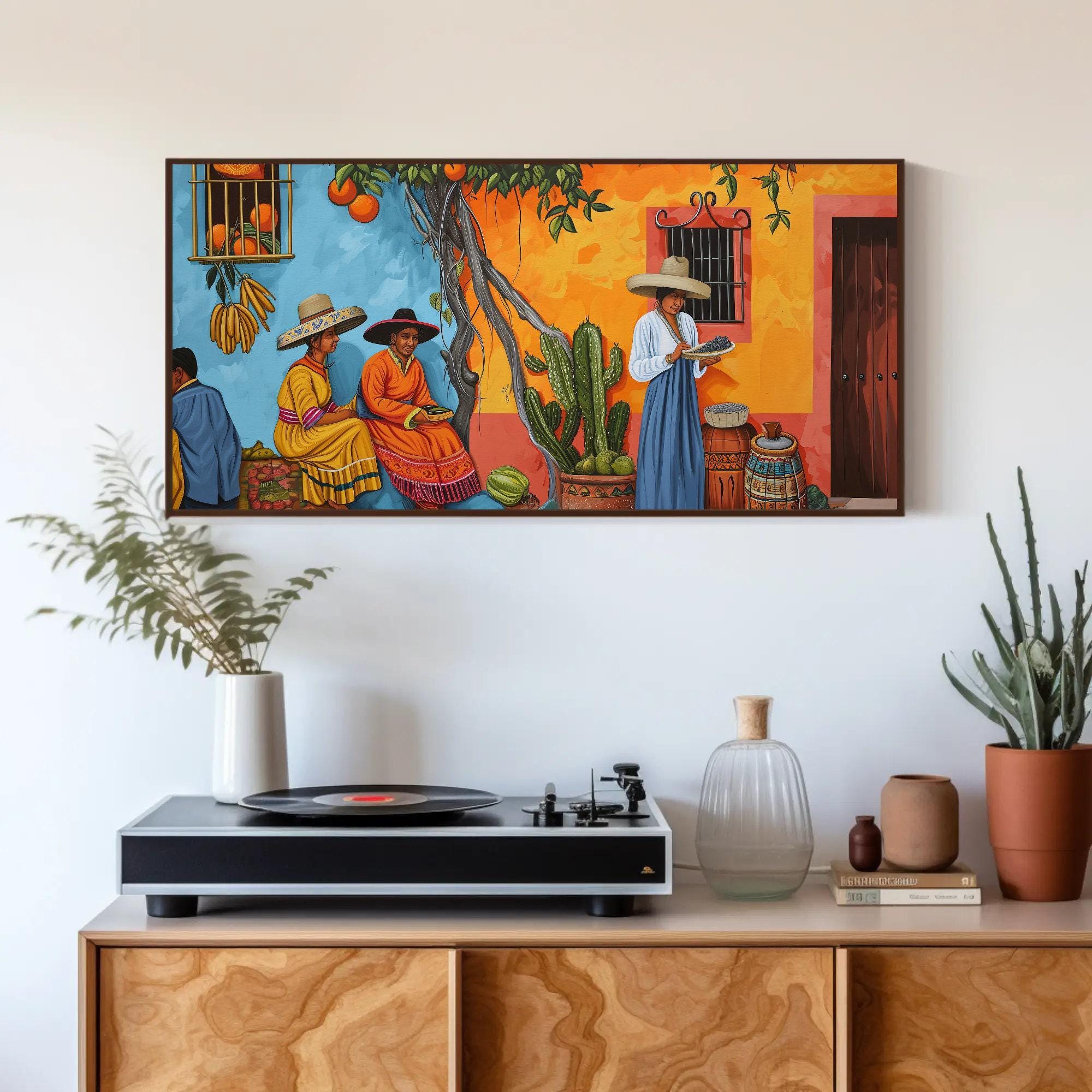 Traditional Mexican Home Art – Colorful Culture Painting, Mexican ...