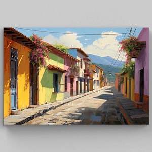 El Salvador Wall Art, Large Canvas Print, El Salvador Poster, El Salvador Painting, El Salvador Print, Travel Art, Gift from El Salvador