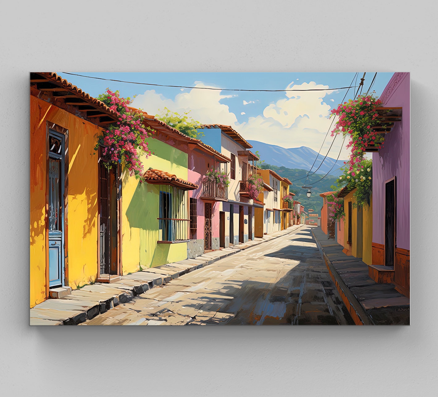 El Salvador Wall Art, Large Canvas Print, El Salvador Poster, El Salvador Painting, El Salvador Print, Travel Art, Gift from El Salvador