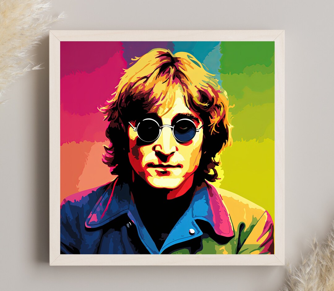 John Lennon Pop Art Canvas, John Lennon Framed Print, John Lennon Wall