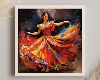 Mexican Folk Dance Art Print - Jarabe Tapatio Home Decor