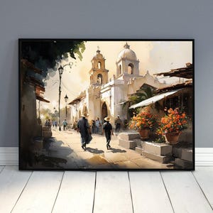 グアナファト（メキシコ）の絵画｜メキシコの村のアートプリント 画像 6