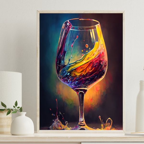 Wine Wall Art Etsy