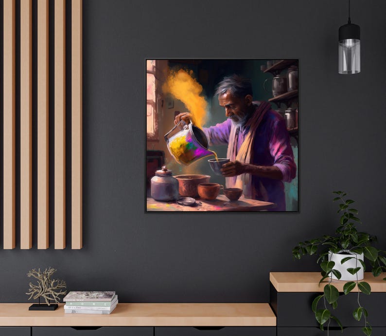 Indian Tea Shop Print, Desi Art, South Asian Decor imagen 12