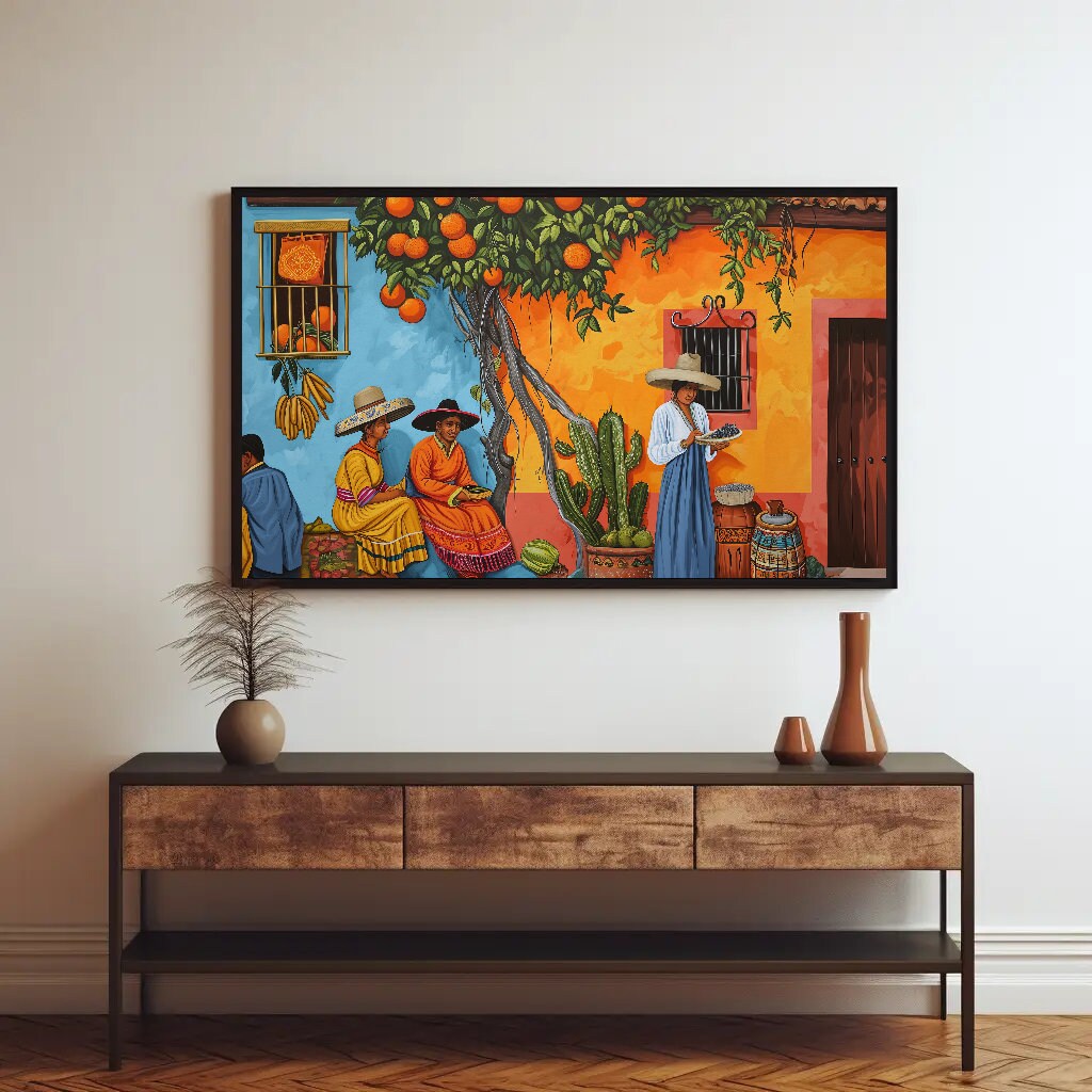 Mexican Artwork Traditional Home