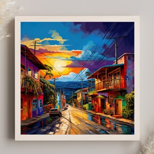 El Salvador Art Print, San Salvador Art, El Salvador Art, El Salvador Poster, El Salvador Photo, El Salvador Poster Print