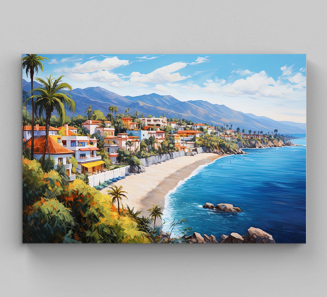 Puerto Vallarta Wall Art, Large Canvas Print, Puerto Vallarta Poster