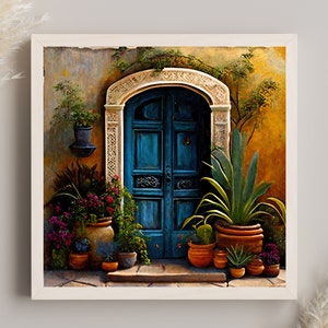 Mexican Home Decor - Mexican Wall Art for Living Room - Mexican Door Art and Colorful Mexican Art Prints for Mexican Living Room Decor