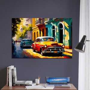 Cuban Art Prints - Home Decor - Havana Poster - Old Havana - Cuba print - Cuban Painting - Havana Art - Cuban Art Canvas - Cuban Art Framed