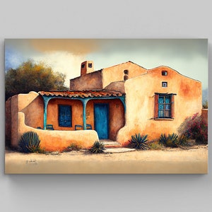Solo Abode Home Art | Mexican Painting | Mexican Art Canvas |  Mexican Decor | Home Decor | Mexico Wall Art Print, Mexican Living Room Decor