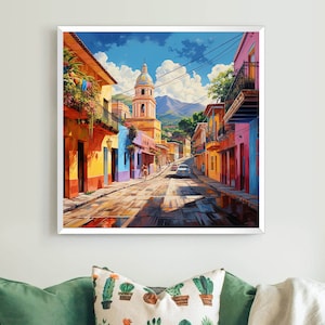 El Salvador Wall Art, Salvadorian Art, El Salvador Art, El Salvador Poster, Salvadorian Wall Decor, El Salvador Poster Print