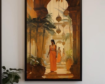 Indian Street Canvas Print | Desi Art, South Asian Decor