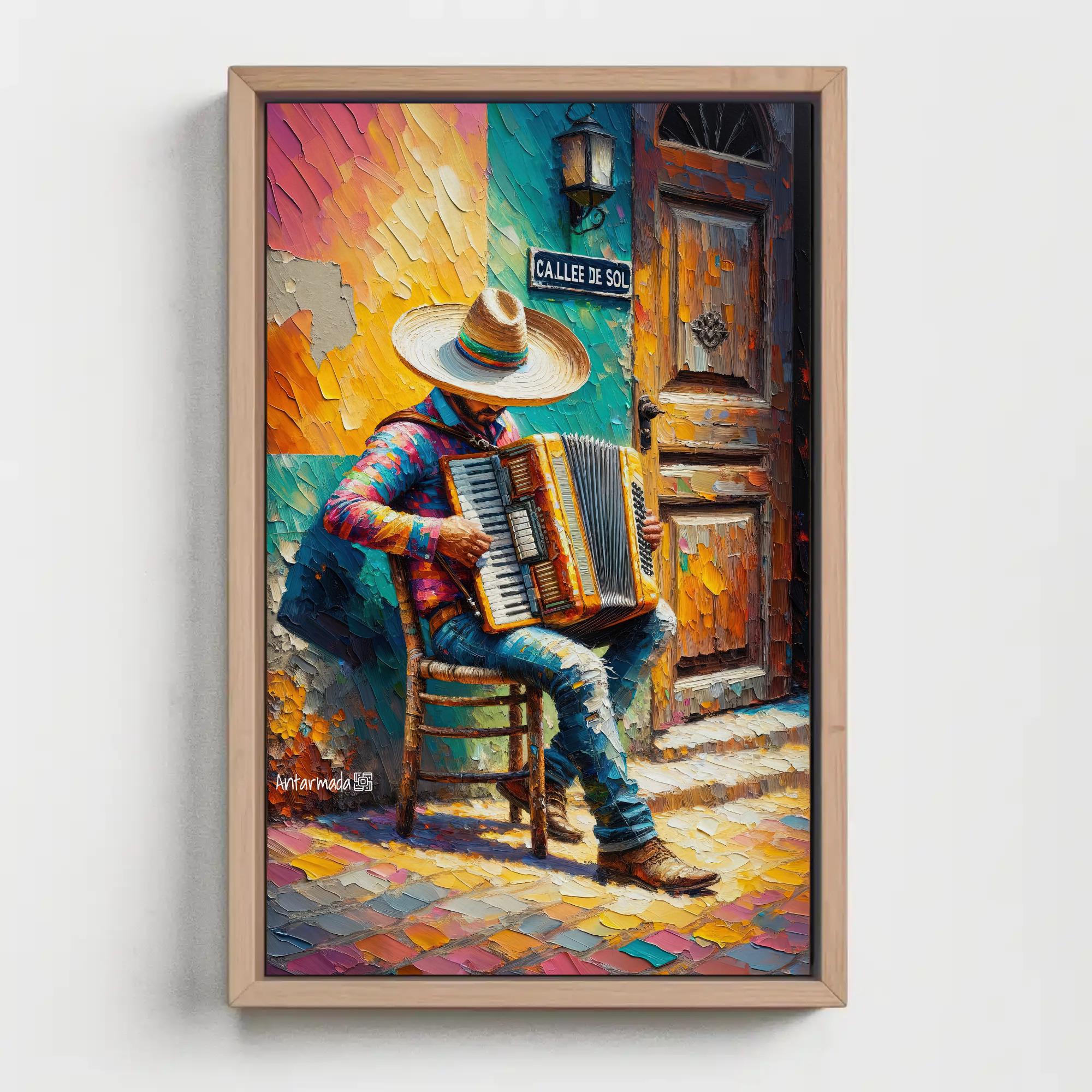 Mariachi Accordion Player Art Print, Mexican Culture Wall Decor - Etsy