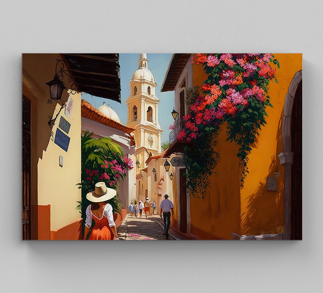 Dominican Republic Oil Painting Caribbean Art for Santo Domingo Print ...